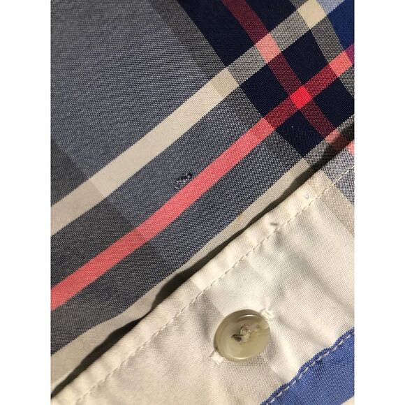 Chaps short sleeveplaid shirt medium button down - Picture 8 of 9